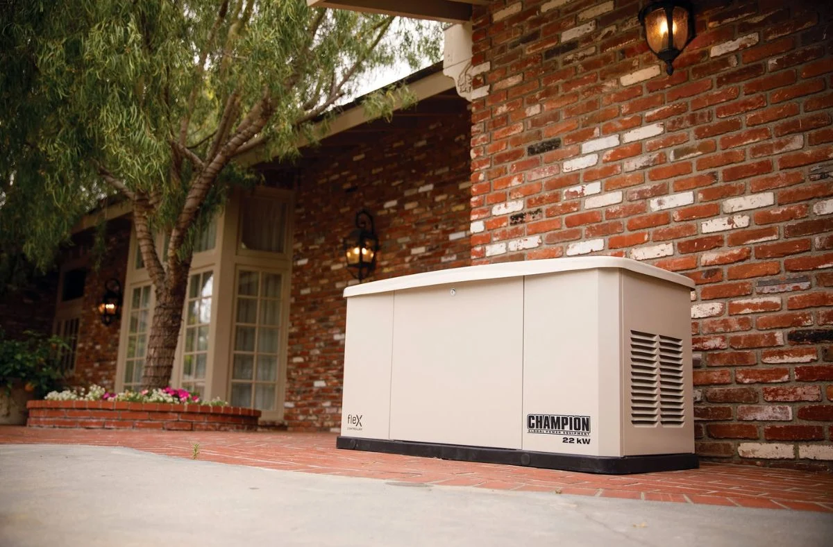 Champion standby generator consultation with Jared Munday Electric, backed by more than 300 generator installations